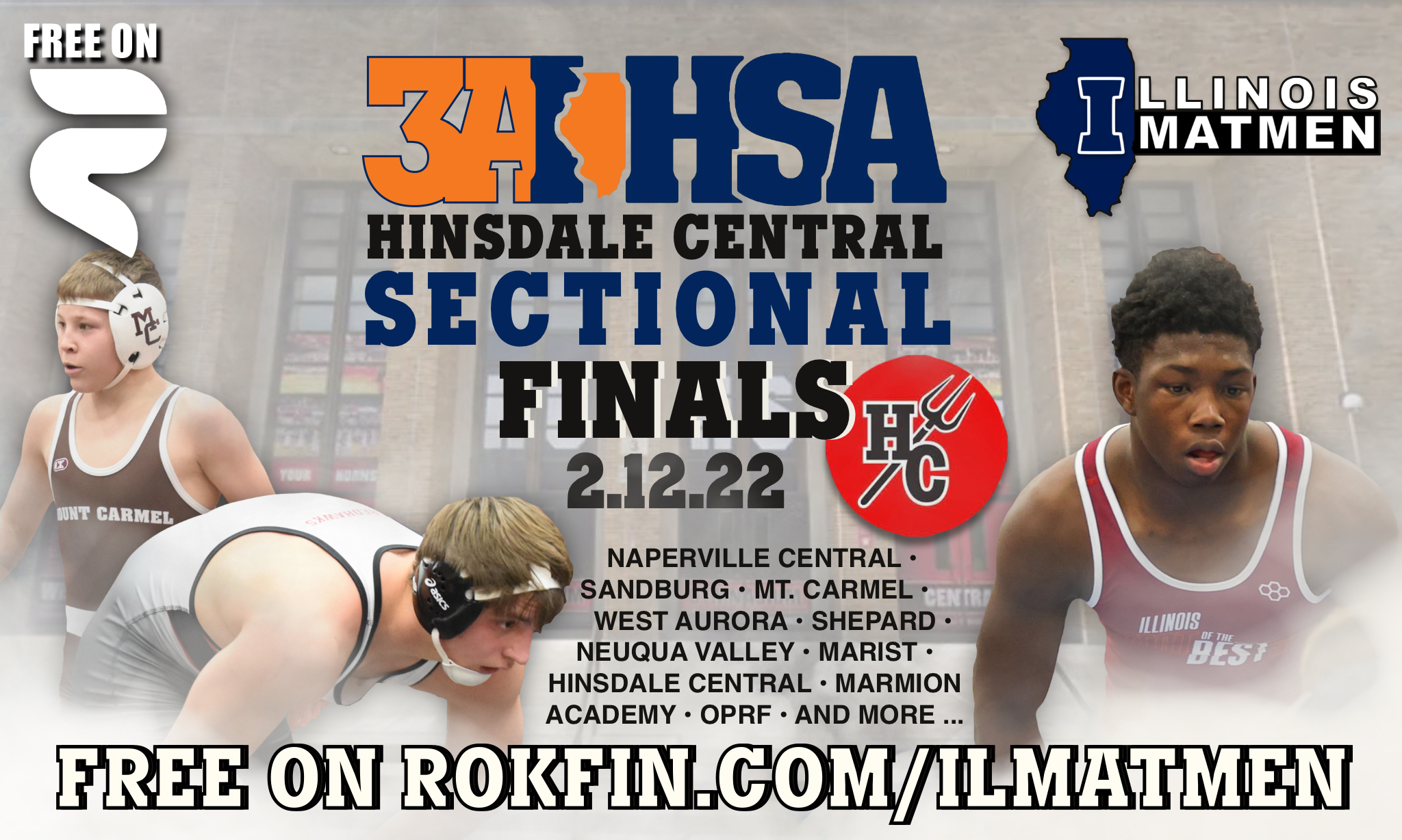 Illinois Matmen to Stream 3A Hinsdale Central Sectional Finals for Free