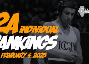 Illinois Matmen’s 2A Individual Rankings  (February 4, 2025)
