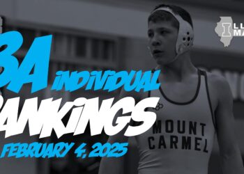 Illinois Matmen’s 3A Individual Rankings  (February 4, 2025)