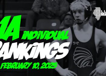 Illinois Matmen’s 1A Individual Rankings  (February 10, 2025)