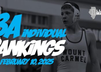 Illinois Matmen’s 3A Individual Rankings  (February 10, 2025)
