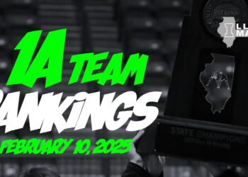 Illinois Matmen’s 1A Team Rankings  (February 10, 2025)